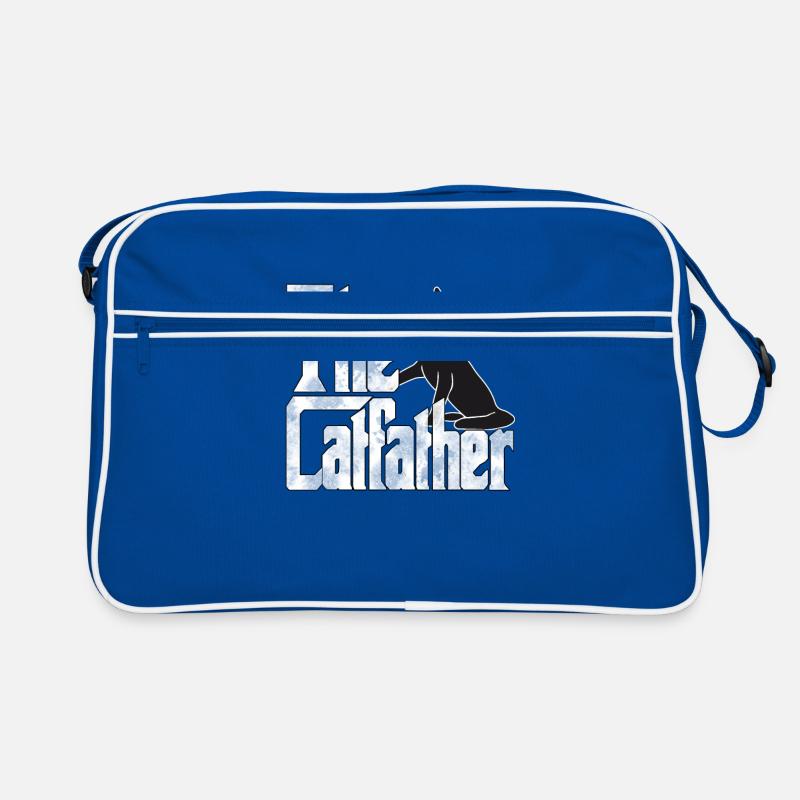 Cat Dad The Catfather Crazy Cat Father Kitty Daddy Sac Retro