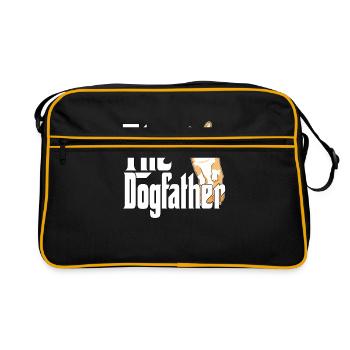 Corgi Chien Papa Chien Père Chiens Papa Père Rottie - Sac Retro - noir/or - Devant