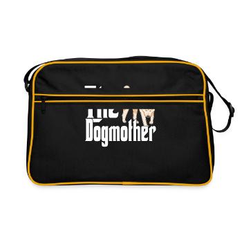 Akita Chien Maman Chienne Chiens Maman - Sac Retro - noir/or - Devant