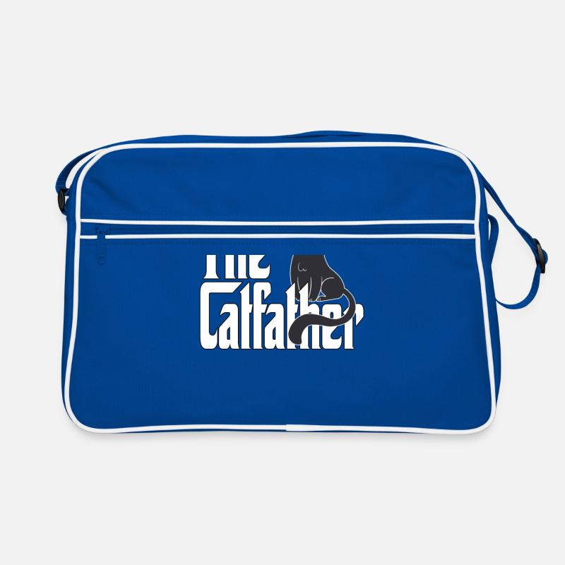 Chat Papa Le Catfather Crazy Cat Père Kitty Daddy Sac Retro