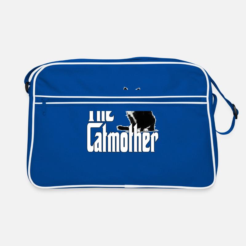 Katze Mutter La Catmother Chat Crazy Maman Maman Sac Retro
