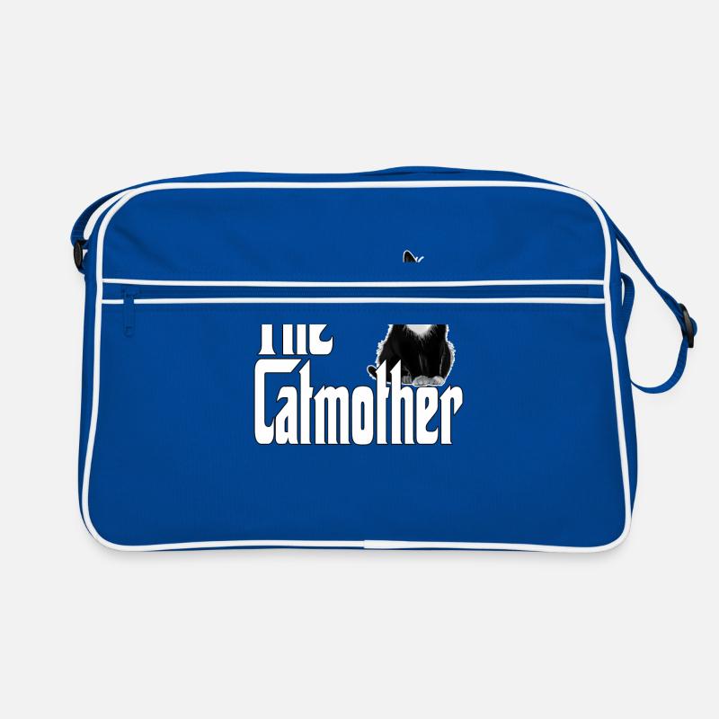 Katze Mutter La Catmother Chat Crazy Maman Maman Sac Retro