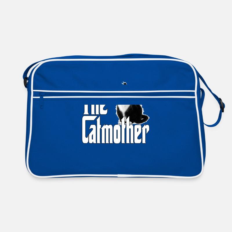 Katze Mutter La Catmother Chat Crazy Maman Maman Sac Retro
