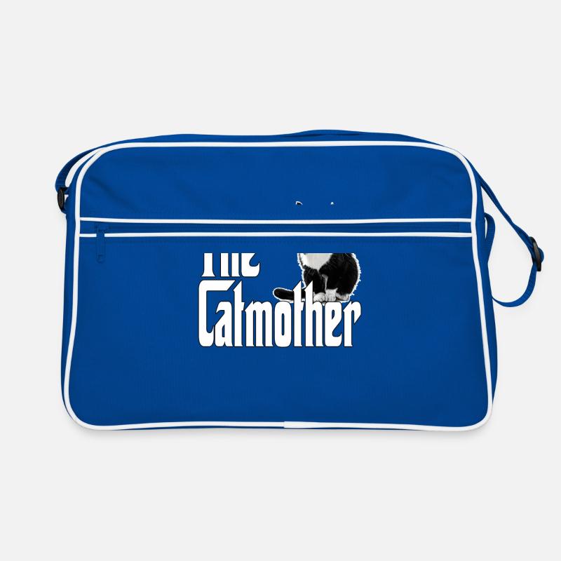 Katze Mutter La Catmother Chat Crazy Maman Maman Sac Retro