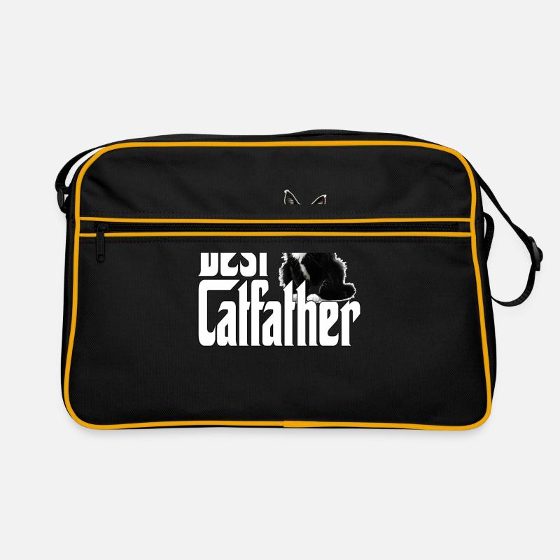 Cat Dad Best Catfather Ever Crazy Cat Father Kitty Retro Tasche