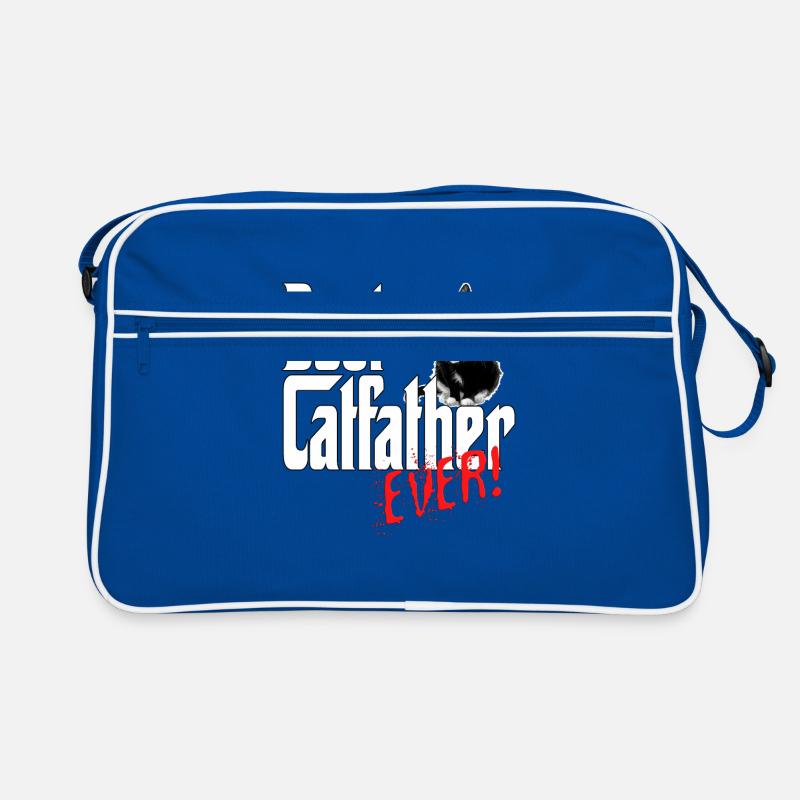 Cat Dad Best Catfather Ever Crazy Cat Father Kitty Retro Tasche