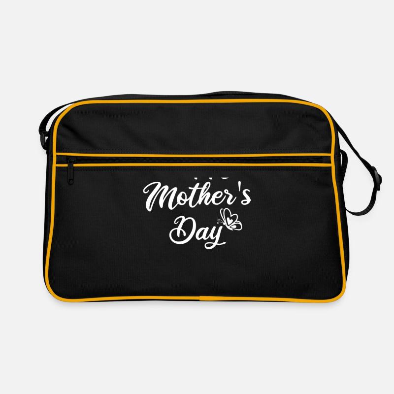 Muttertag - Retro Tasche - Schwarz/Gold