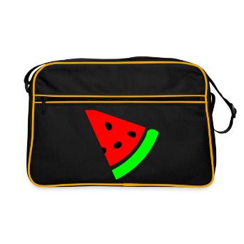 Pastèque - Sac Retro - noir/or - Devant