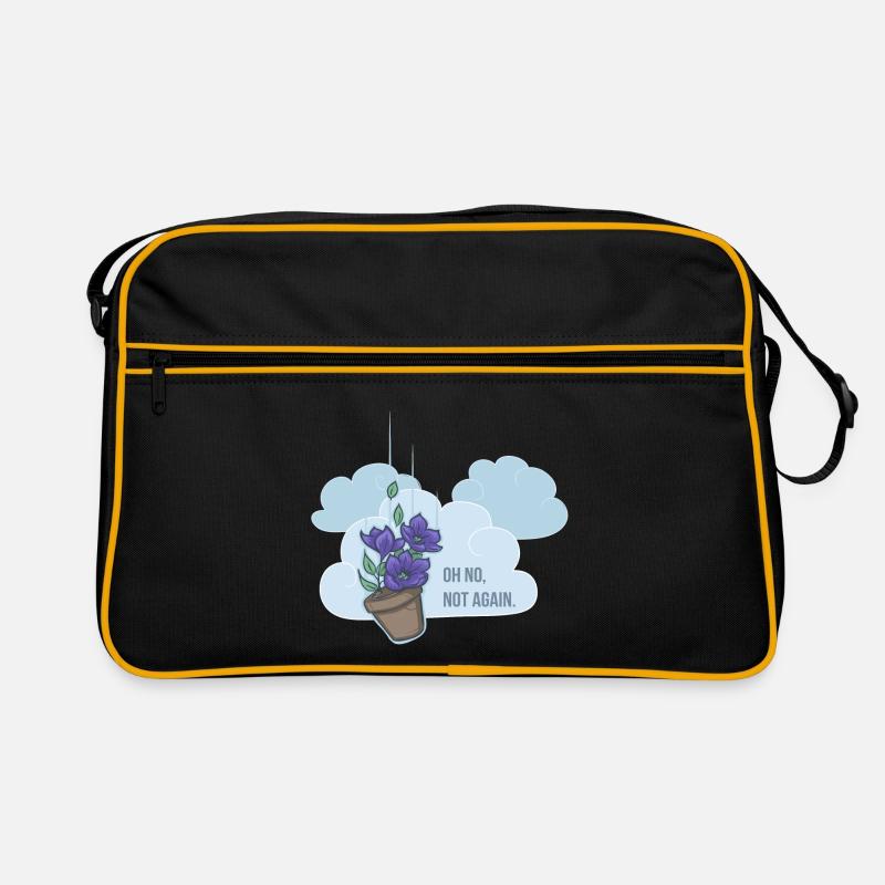 Oh no, not again! - Retro Bag - black/gold