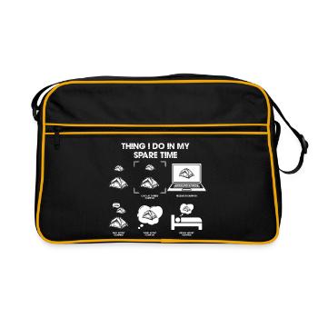 Montage geek de temps libre - Sac Retro - noir/or - Devant