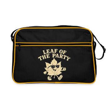 Leaf of the Party Happy Fall Harvest Autumn Leaf - Retro Bag - black/gold - Front