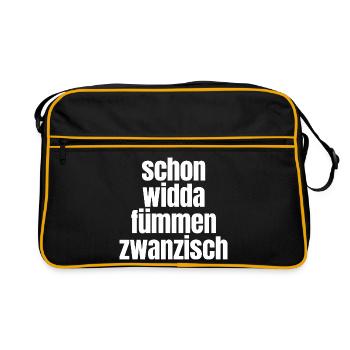 Widda Fümmen Zwanzisch fête déjà ses 50 ans - Sac Retro - noir/or - Devant