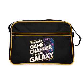Le seul changeur de jeu dans notre arcade rétro Galaxy - Sac Retro - noir/or - Devant