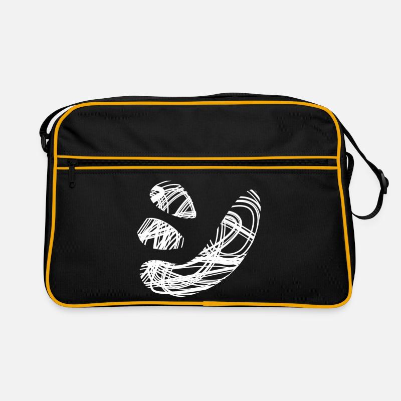 Japanischer Text 'シ' (shi) Muster Retro Tasche