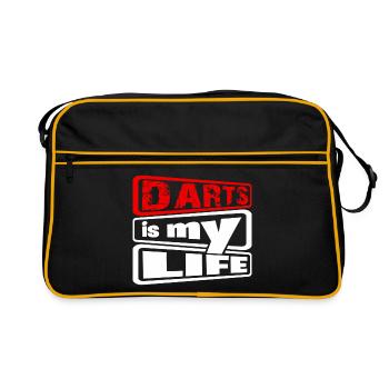 Dart, Darts c’est ma vie 2 - Sac Retro - noir/or - Devant