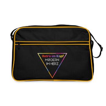 Rétro dans la tête, moderne dans le cœur - Sac Retro - noir/or - Devant