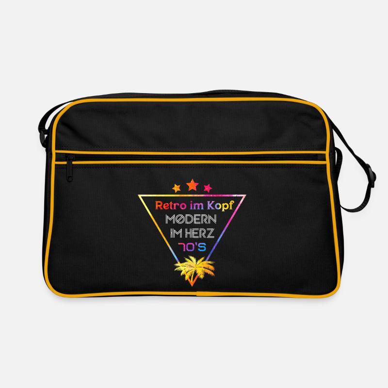 Retro im Kopf Modern im Herz 70s Retro Tasche