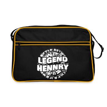 Cadeau pour Hennry - Sac Retro - noir/or - Devant