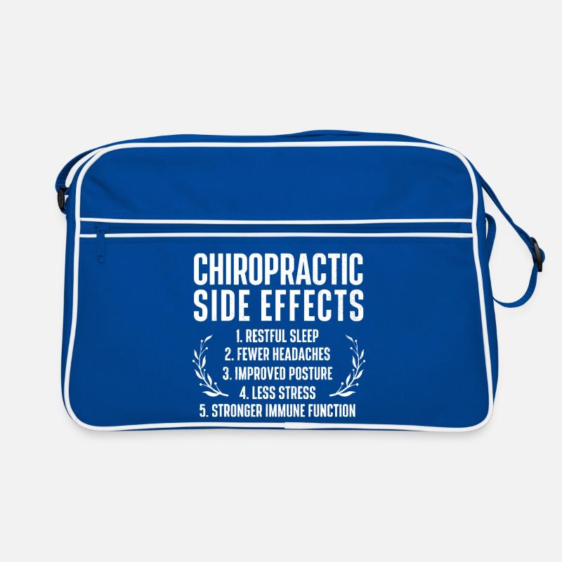 Chiropractic Side Effects Tee Retro Bag