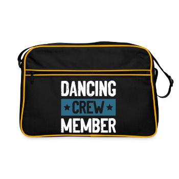Dancing Crew - Retro Tasche - Schwarz/Gold - Vorne