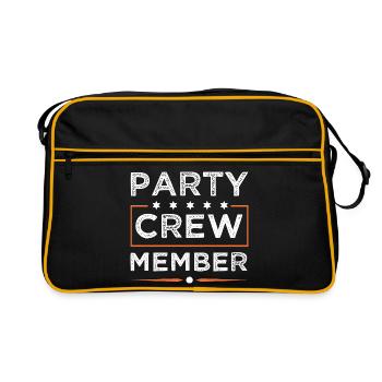 Party Crew - Retro Bag - black/gold - Front