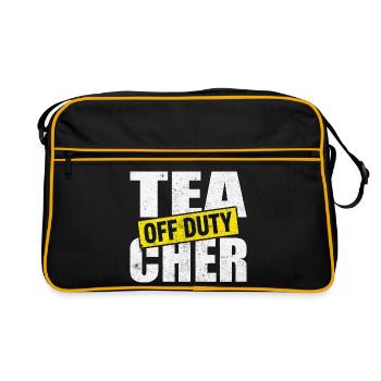Teacher Time Out Off Duty - Retro Bag - black/gold - Front