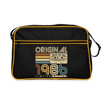Original 1986 Vintage Vintage Anniversaire Rétro - Sac Retro - noir/or - Devant