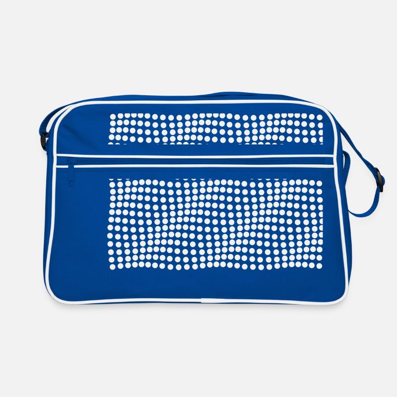 Optical illusion waves effect Retro Bag