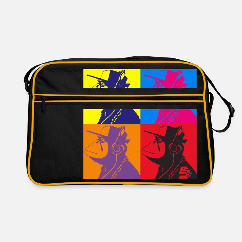 Affe Warhol von Custom Retro Tasche