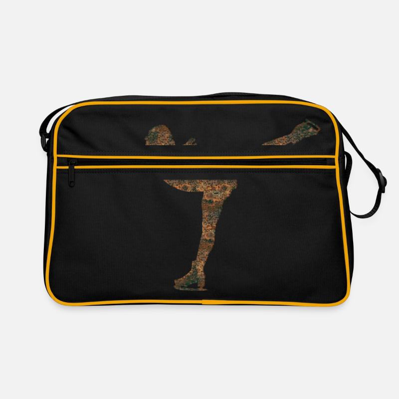 Rost Eiskunstlauf - Retro Tasche - Schwarz/Gold