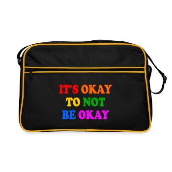 it's okay to not be okay - Sac Retro - noir/or - Devant