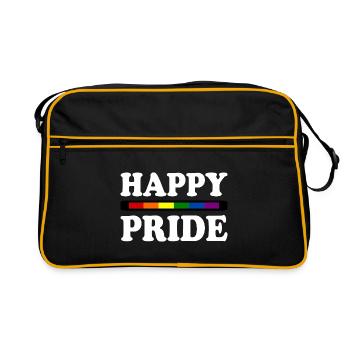 Happy pride - Sac Retro - noir/or - Devant
