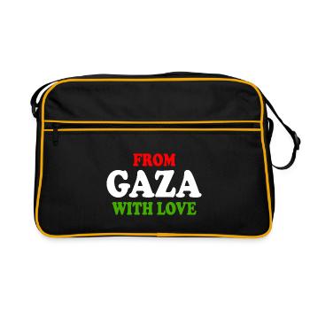 From gaza with love - Sac Retro - noir/or - Devant
