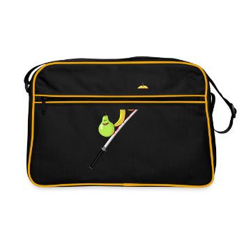 Fruit Fruits Katana Vegan Healthy Vitamins - Retro Bag - black/gold - Front