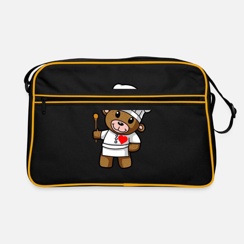 Chef Teddy Chef Restaurant Professions Cooking Retro Bag