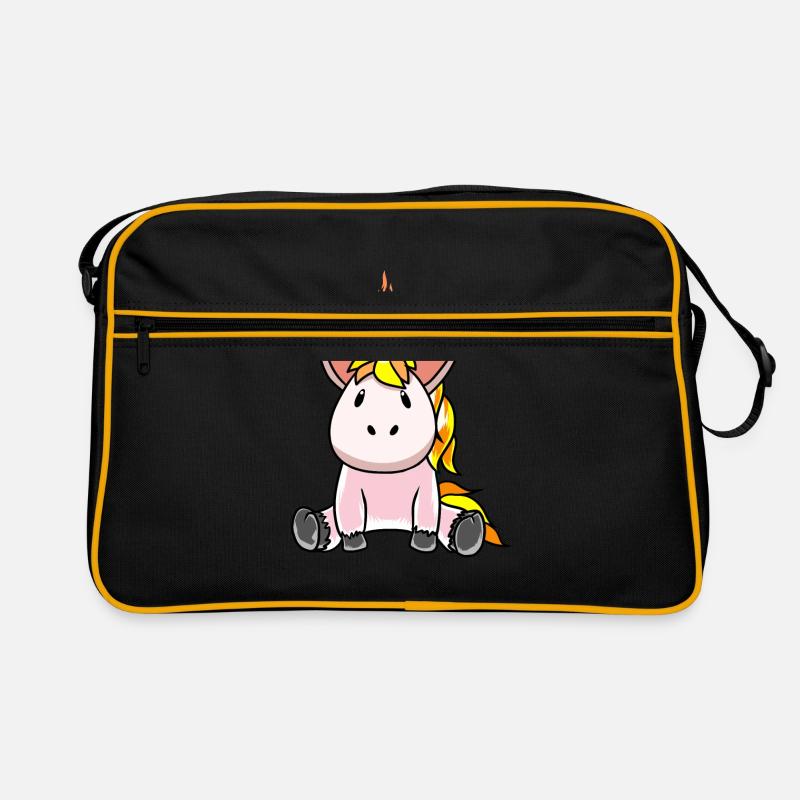 Feu feu feu chaleur licorne fantasy Sac Retro