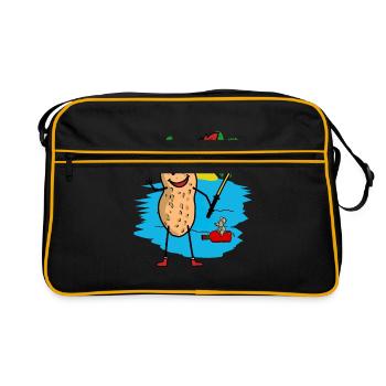Cacahuète Boucanier Pirate Fantasy Enfants Pirates - Sac Retro - noir/or - Devant