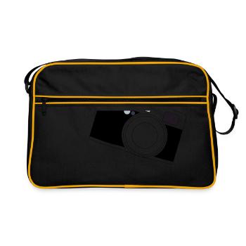 Caméra - Sac Retro - noir/or - Devant