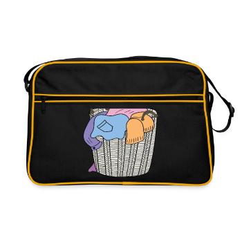 clothes basket - Retro Bag - black/gold - Front