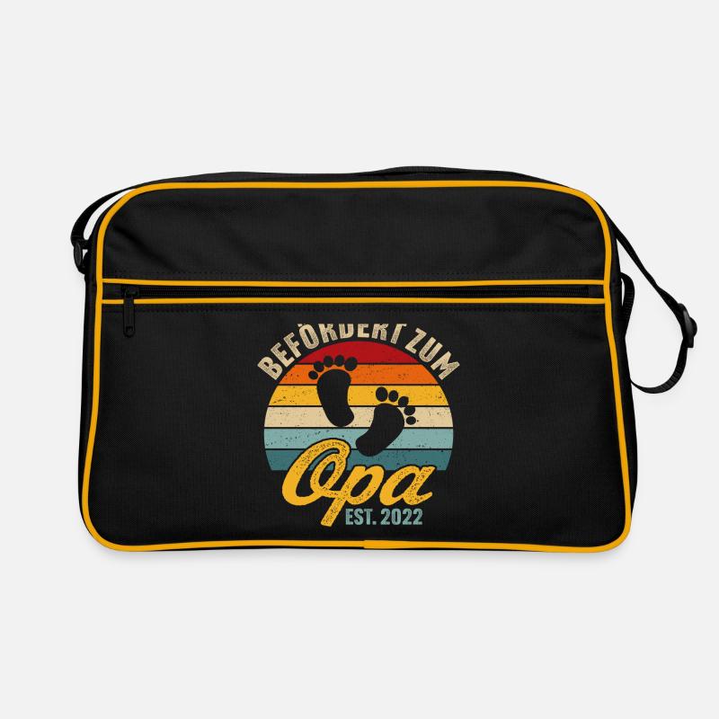 Befördert zum Opa 2022 Großvater seit 2022 Retro Tasche