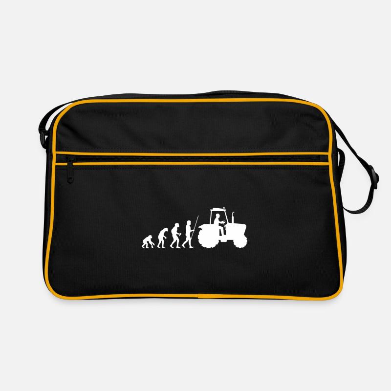 Cadeau évolution paysan paysan tracteur Sac Retro