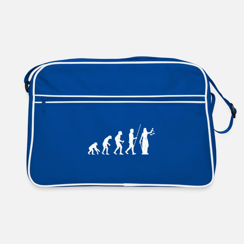 Anwalt Jurist Jura Justitia Evolution Geschenk Retro Tasche