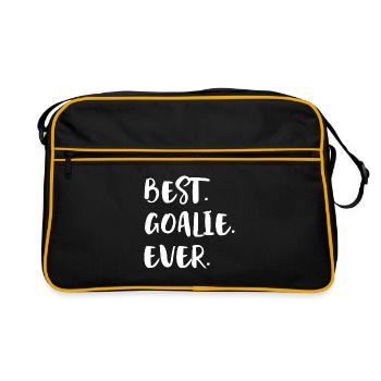 Best goalkeeper football - Retro Bag - black/gold - Front