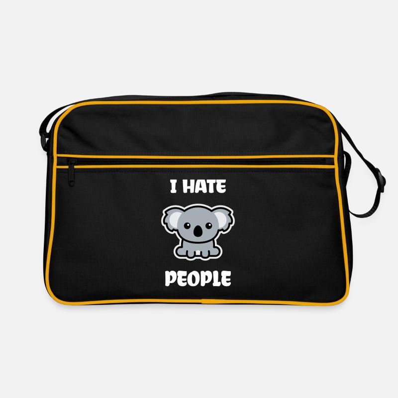 Koala Bear I Hate People Sac Retro