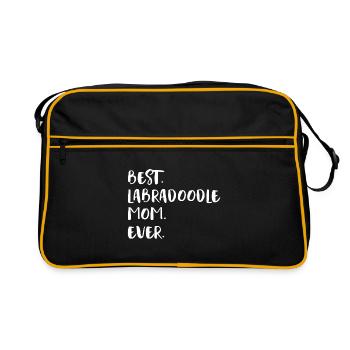 Labradoodle - Sac Retro - noir/or - Devant