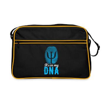 Psychologie DNA - Retro Tasche - Schwarz/Gold - Vorne