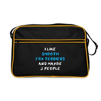Smooth Fox Terrier - Retro Bag - black/gold - Front