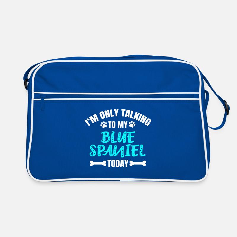 Blue Spaniel Retro Tasche