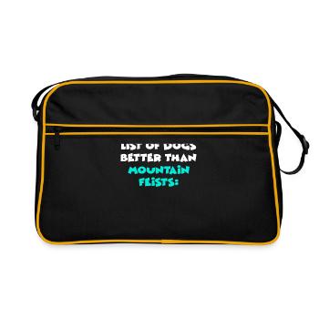 Mountain Feists - Retro Bag - black/gold - Front