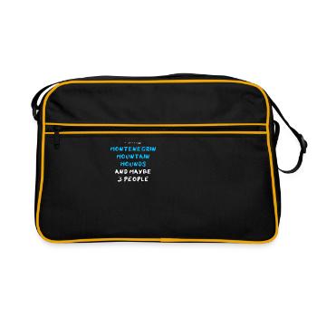 Montenegrin Mountain Hound - Retro Bag - black/gold - Front
